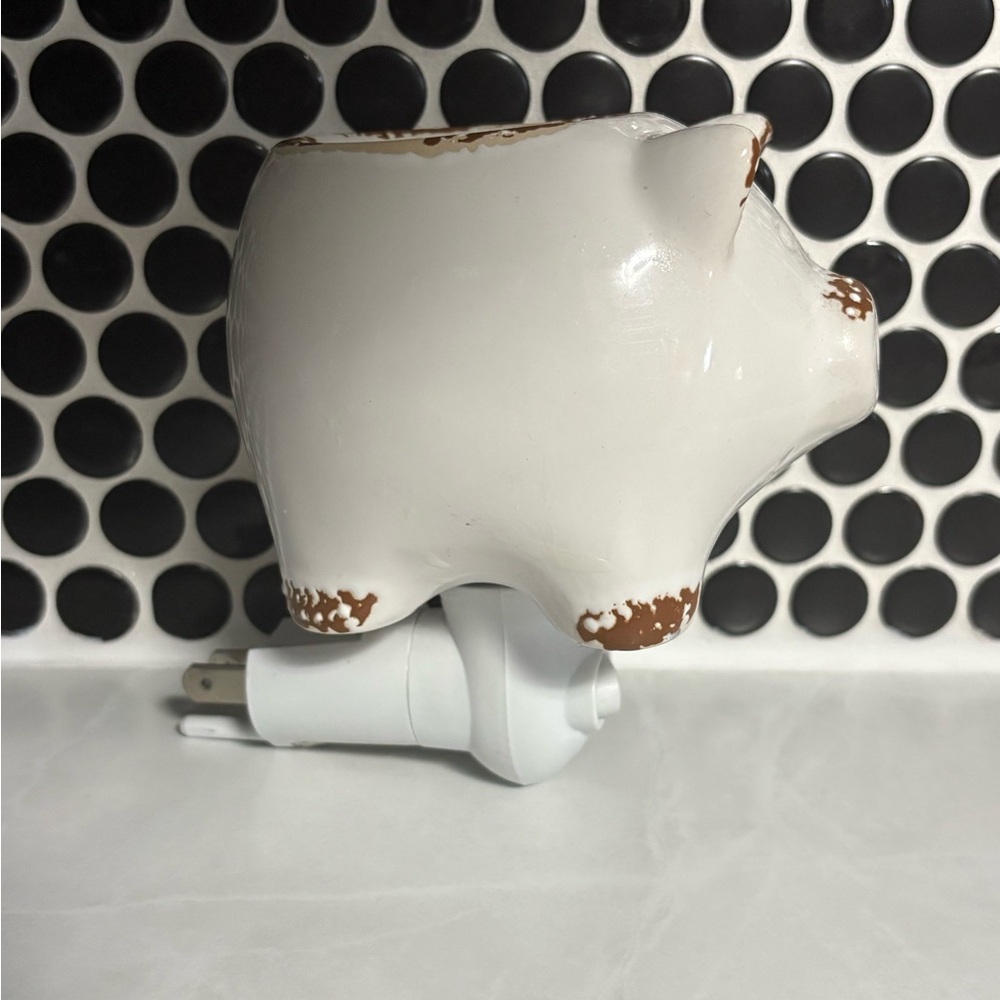 Piggy Wax Warmer - White and Brown - Picture 2 of 6